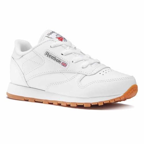 Reebok Classic Leather Jungen Sneaker, White Gum, 30 EU