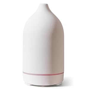 VIVITEST Stone Diffuser,200ML Essential Oil Diffuser, Ultrasonic Aromatherapy Diffusers for Home (White)