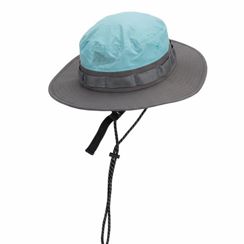 Image of Color-Blocked Fisherman Style Sun Hat for Outdoor Camping, Surfing & Vacations - Wide Brim, UV Protective, Anti-Slip