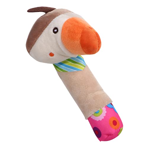 Alasum 1個 BBスティック ベビーベルのおもちゃ ベビーガラガラのおもちゃ 動物ハンドベル 赤ちゃんのトレーニングのおもちゃ 赤ちゃんのおもちゃ ベビーベッドぶら下げ ぬいぐるみ