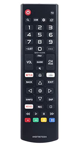 Lista de smart tv lg 49 los 5 más buscados. 48 Reemplazo remoto para LG TV 4K Smart TV 32LK540BBUA 43UM6900PUA 43UM6910PUA 43UM6950DUB 43UM7100PUA 43UM7300AUE 43UM7300PUA 43UM7310PUA 49 LK5440 K0BUA 49SM8000PUA 49SM8600PUA...