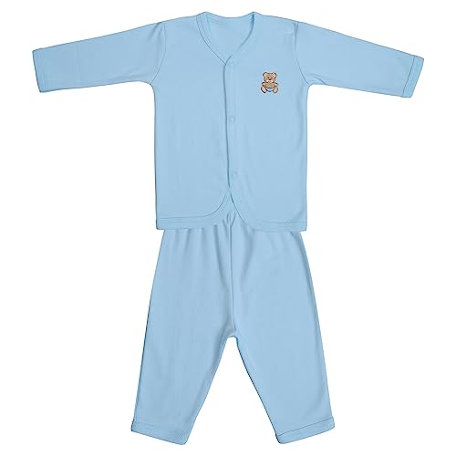 Image of heartbury Ultra-Soft 100% Organic Cotton Clothing Set for New Born Baby 0-3 Months
