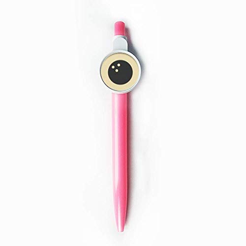 Stylo à bille rétractable bleu motif bowling simple geometry pattern DIYthinker