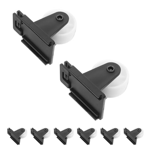 NUOBESTY 8pcs 1.5 Inch Plastic Fixed Caster Wheels for Flower Rack Cart, Small Furniture Casters for Bed Frame, Cabinet, Toolbox, and Rolling Workbench Use