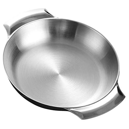 Cabilock Olla Seca De Acero Inoxidable Sartén De Acero Inoxidable Utensilios De Cocina Para El Hogar