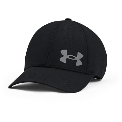 Under Armour Iso-chill Armourvent Fitted Baseball Cap, Black (001)/Pitch Gray, Medium/Large