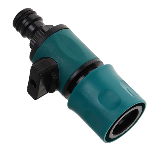 TOYANDONA Conector Rápido para Manguera de Jardín con Válvula Accesorio de Resistente Acoplamiento para Lavado Presión y Riego