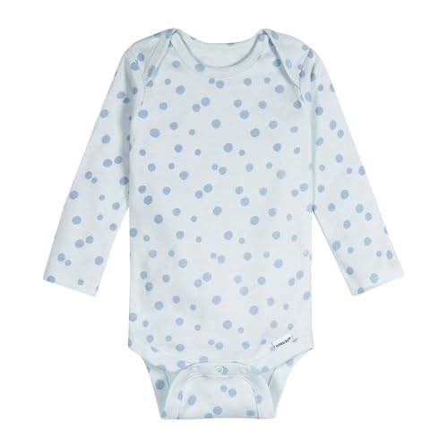 Image of Onesies Brand Unisex Baby 6-Pack Long Sleeve Bodysuits - Breathable Cotton One-Piece Outfits for Newborns & Infants