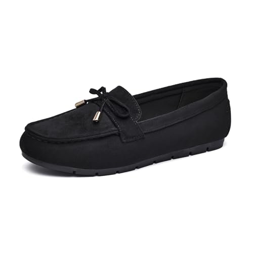 Image of Vespiero Loafers for Women Slip On Flats Comfortable Business Dressy Casual Non Slip Work Walking Office Loafers Shoes