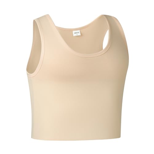Image of Women Transgender Tomboy FTM Pull On Closure Elastic Chest Binder Pullover Tank Top