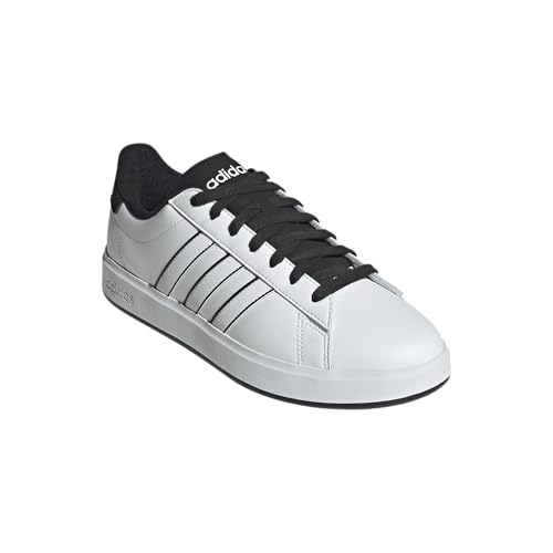 adidas Men's Grand Court 2.0, White/White/Black, 102