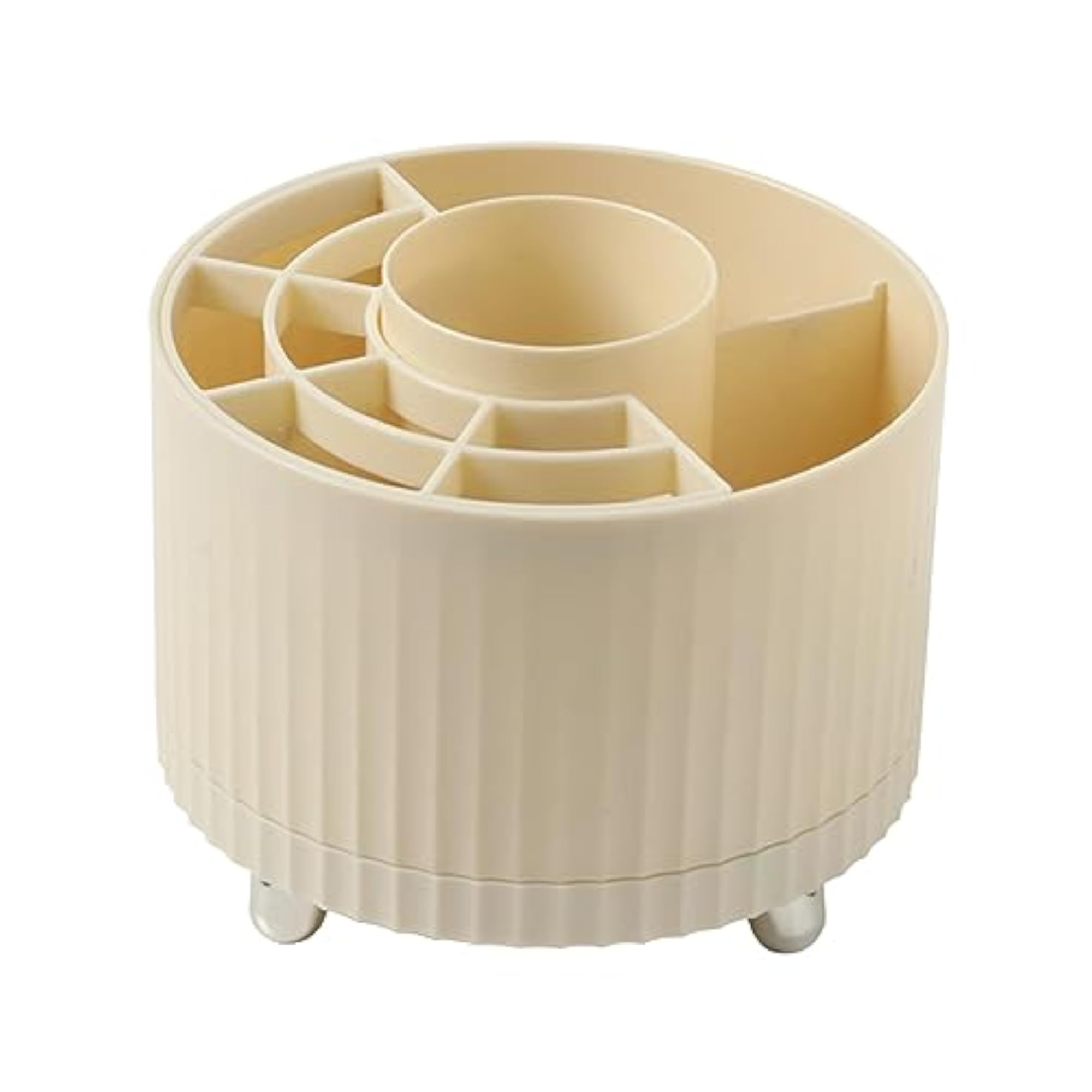 Makeup Brush Holder Organizer Cosmetic Brush Storage Box, Yellow