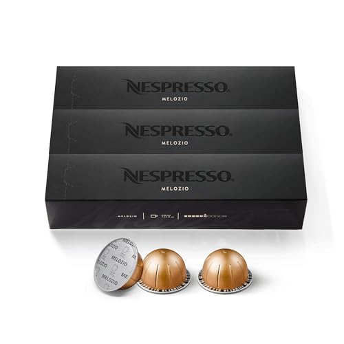 Nespresso Capsules Vertuo, Melozio, Medium Roast Coffee, 30-...