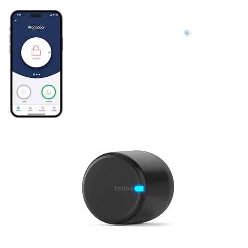 tedee GO2 Serratura smart per la porta, Serratura digitale con blocco automatico e app, Sicurezza Serratura intelligente...