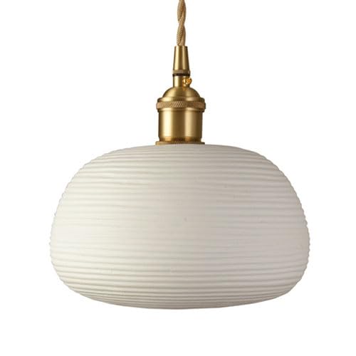 Suspension E27 en céramique pour éclairage déco de chambre et café