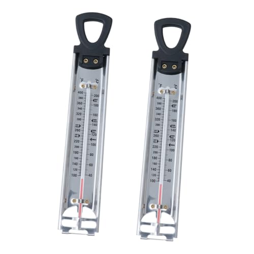 PAMINGONO 2piezas Colgante Para Dulces y Azúcares Doble Escala Fahrenheit y Celsius Para Cocinas Medidor De Temperatura Para Jams y Salsas
