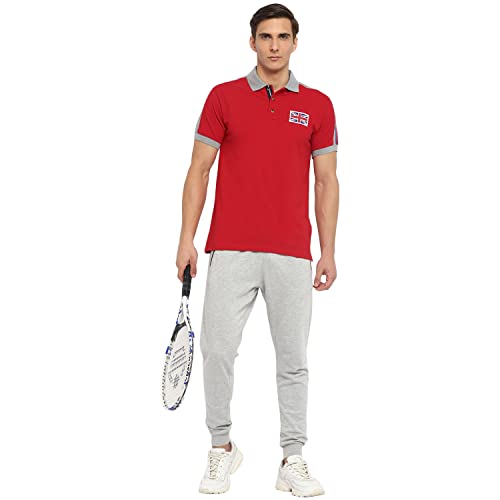 Image of OFF LIMITS Men Contrast Collar Cotton Polo T- Shirt