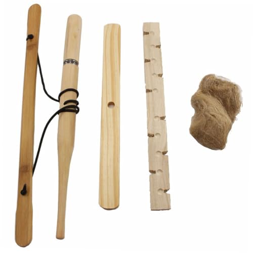 Yardwe 1set Fire Starter Tool Friction for Camping Hiking Emergency Situations Lightweight Easy to Use for Beginners Natural for Performance