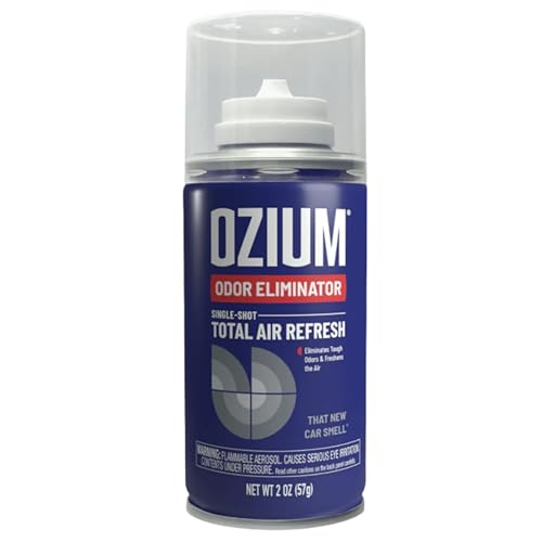 Ozium Air Sanitizer 2 oz Car Fogger: Single-Shot Smoke Odor Eliminator & Car Air Freshener (That New Car Smell)