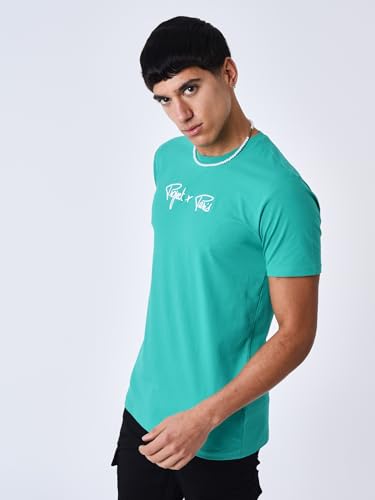 T-Shirt Broderie Relief Vert M Project X Paris Mode - 5