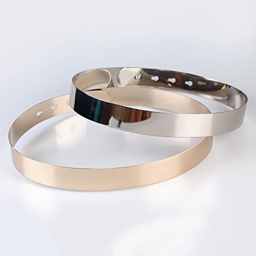 Women' Belt, Large Shiny Plate Waist Mirror, 76 cm4