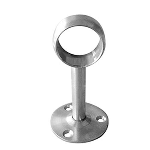 QOTSTEOS Supporto per tringle, staffe a flangia, supporto in acciaio inox a forma di flangia di spessore apertura, supporto per guardaroba, supporto per barra per tenda da doccia robusto - Image 5