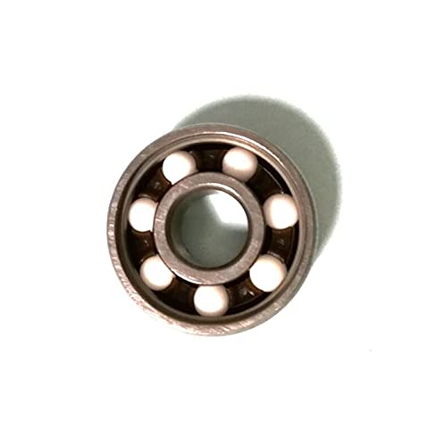 SUOFEILAIMU Ceramic Ball 608RS Inline Roller Skate Wheel Bearing ABEC-11 Skateboard Wheel Bearing 608 RS 8x22x7mm Shaft (Color : Silver, Inner Diameter : 8mm)