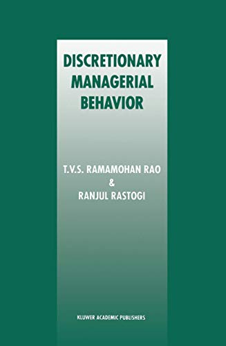 Discretionary Managerial Behavior view 2