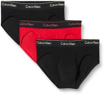 Calvin Klein Męskie majtki hipsterskie, 3 sztuki, bawełna stretch