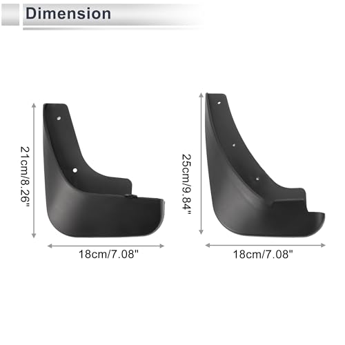Image of X AUTOHAUX 1set Front and Rear Mud Flaps Splash Guards Mud Guards for Mazda 3(1.6) 2011-2013 W /Mount Accessories