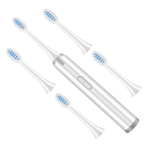 Baluue Toothbrush Electric Toothbrush for Adults Kit 2 Brush Heads Non-Slip Grip