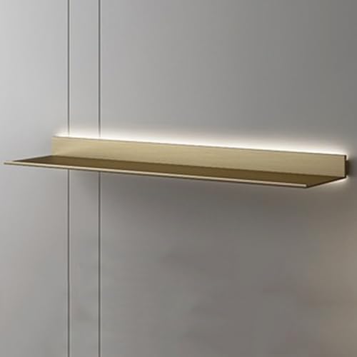 Casier à vin en alliage d'aluminium suspendu 60cm avec étagère murale et lumière intégrée
