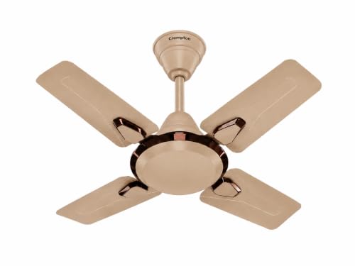 Image of Crompton Highspeed Super Briz Royal 600 mm Designer Ceiling Fan | BEE Star Energy Rating | X-Tach Technology | Upto 50% Less Heating | 2 Year Manufacturer Warranty | Caramel