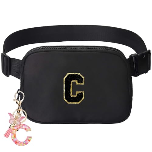 Image of Belt Crossbody Bag for Girls Women - girls fanny pack ages 8-12 Teen Birthday Gifts Small Waist Packs Trendy Kids Fanny Pack Black C