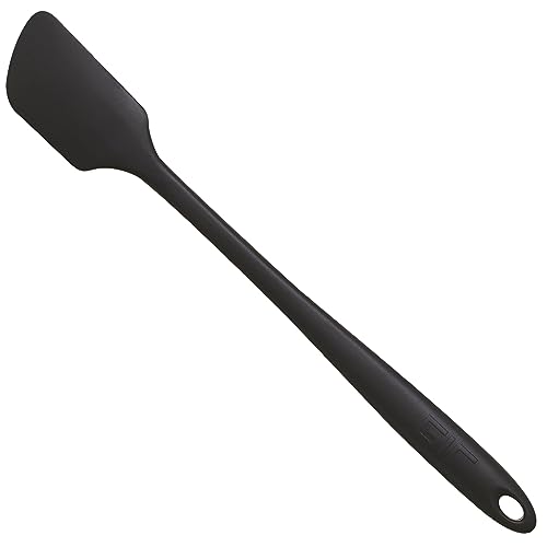 Image of GIR: Get It Right Silicone Kitchen Spatula - Non-toxic Cooking Utensils for Nonstick Cookware, Cooking and Baking, Skinny - 11IN - Black
