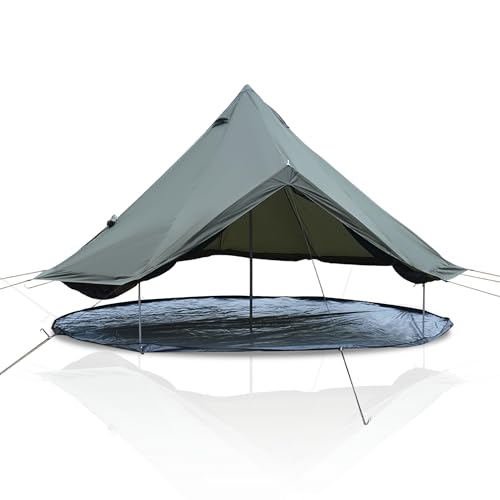 Carpa impermeable beige campana 4 estaciones 13 pies 8 personas miniatura 6