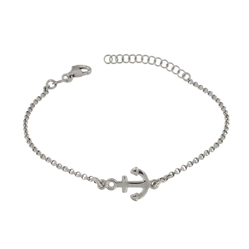 Pulsera mujer plata de ley 925 ancla marítima, ideas regalo pulsera plata mujer...