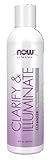 NOW Solutions, Clarify and Illuminate Cleanser, Silky Skin Rejuvenating Formula with Mitostime™...