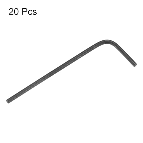 Image of HARFINGTON 20pcs Hex Key Wrench 1 /16 inch L-Shape Hexagon SAE Wrenches Chrome Vanadium Steel Repairing Tool for Home Repair, Black