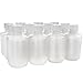 EISCO - Pack of 12, 60mL Sterile Narrow Mouth HDPE Translucent Reagent Bottles with Polypropylene Caps, Leak-Proof, Chemical Resistant, Laboratory Storage Bottles, -100 to 120°C Temperature Range