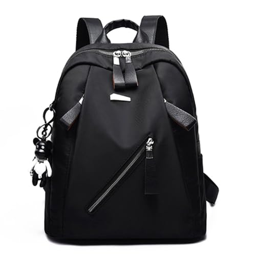MOANATURA Mochila Mujer Casual Impermeable Oxford con Llavero Regalo – Bolsa Escolar para Niñas, Universidad, Viajes, Trabajo – Mochilas Juveniles (Negro) MOANATURA Mochila Mujer Casual Impermeable Oxford con Llavero Regalo – Bolsa Escolar para Niñas, Universidad, Viajes, Trabajo – Mochilas Juveniles (Negro)