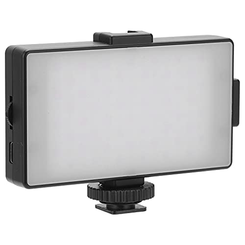 Lampe de Remplissage de Poche 3200K, Température de Couleur Double de 5600K, avec éclairage de Photographie sur Trépied de Bureau, Support de Chaussure Froide Portable pour Appareil Photo, Vis 1/4 Po Cover