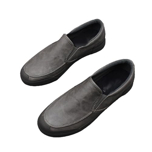 Stitching Detailed Round Toe Loafers for Traveling Driving Office and Work Flat Heel Comfortable Flexible Classic Walking Slip On4