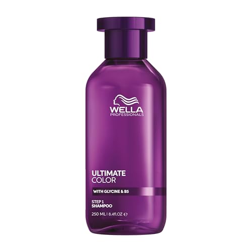 Wella Professionals Ultimate Color Shampoo – Sulfatfrei, Farbschutz für coloriertes Haar – Schützt die Farbintensität bis 10 Wochen, spendet Feuchtigkeit & beruhigt die Kopfhaut – Schritt 1 – 250 ml