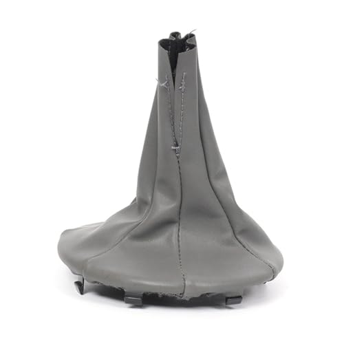 Schaltknauf Schaltmanschette Schalthebel, Schaltsack aus PU-Leder, Schaltknauf Schaltknauf Gamasche Kofferraumabdeckung, Kompatibile mit Auto Panda 2003–2012, 500C, grau