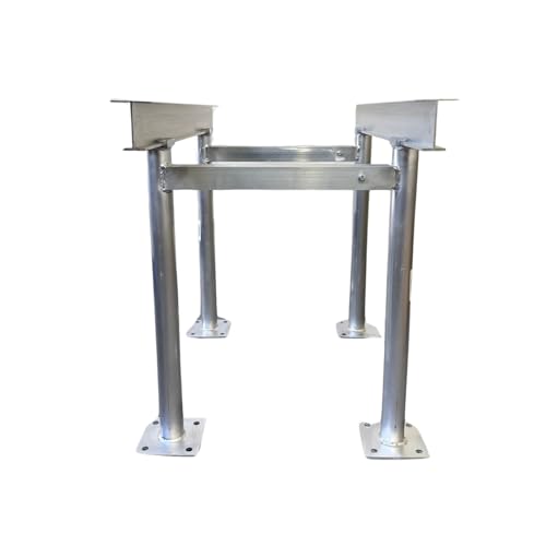 F&L Aluminum AC Stand – Support Leg Frame and I-beams for HVAC Units, Florida Building Code & Miami-Dade Product Approved (FBC & NOA) 24'x3' Standard A/C Stand (2) 24' Leg frames (2) 3' I-Beams