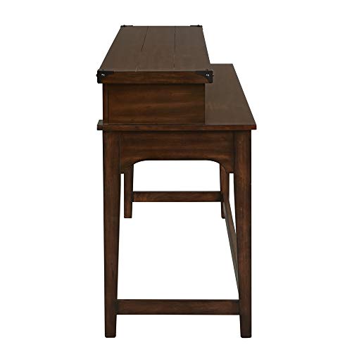 Liberty Furniture Industries Aspen Skies 4 Piece Set (1-Console 3-Stools), W74 X D21 X H36, Medium Brown #TOP3