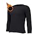 Thermal Shirts For Men,Mens Thermal Long Sleeve Shirt Crewneck Fleece Lined Base Layer Lightweight Athletic Undershirt Winter Tops Workout