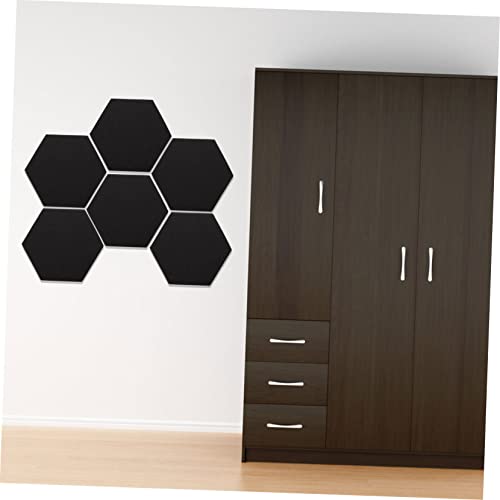 Panel acústico hexagonal 3 piezas para estudio en casa Negro miniatura 4