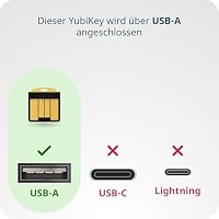 Yubico – YubiKey 5 Nano – Sicherheitsschlüssel für Zwei-Faktor-Authentifizierung (2FA), Verbindung über USB-A, kompakte Größe, FIDO-Zertifiziert – Schützen Sie Ihre Onlinekonten – Ansicht 7